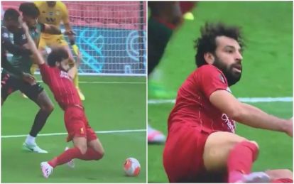 Video And Reaction From Some Fans After Salah S Dive Vs Villa