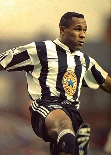 Manchester City v Newcastle United. soccer Les Ferdinand