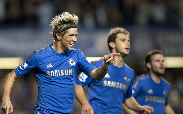 Chelsea Fernando Torres celebrates