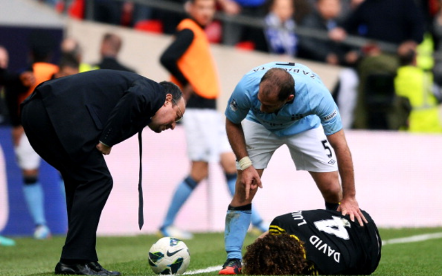 David Luiz + Pablo Zabaleta + Rafael Benitez Chelsea Manchester City
