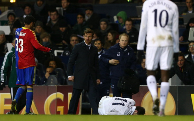 Gareth Bale + Emmanuel Adebayor + Andre Villas-Boas Tottenham Basel