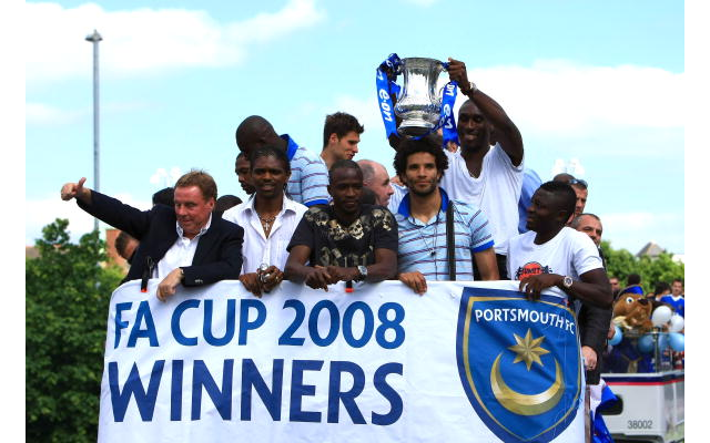 Harry Redknapp + David James + Kanu + Sol Campbell Portsmouth