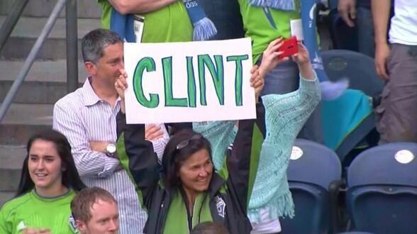 Clint Dempsey Seattle Sounders Fan Banner