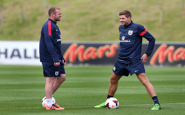 Wayne Rooney Steven Gerrard England