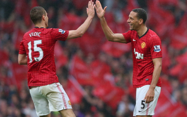 Nemanja Vidic & Rio Ferdinand Man United