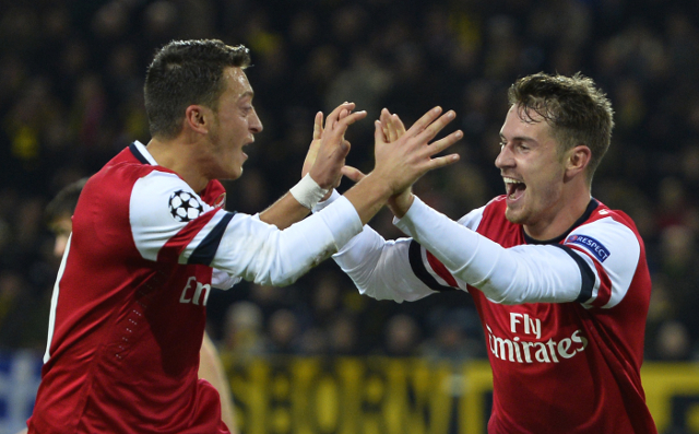 Aaron Ramsey Mesut Ozil Arsenal