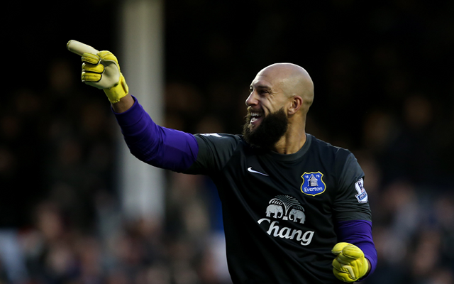 Everton goalkeeper Tim Howard