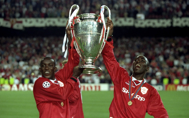 Dwight Yorke Andy Cole Man United
