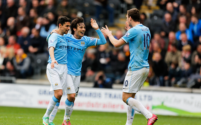 Manchester City Jesus Navas David Silva Edin Dzeko