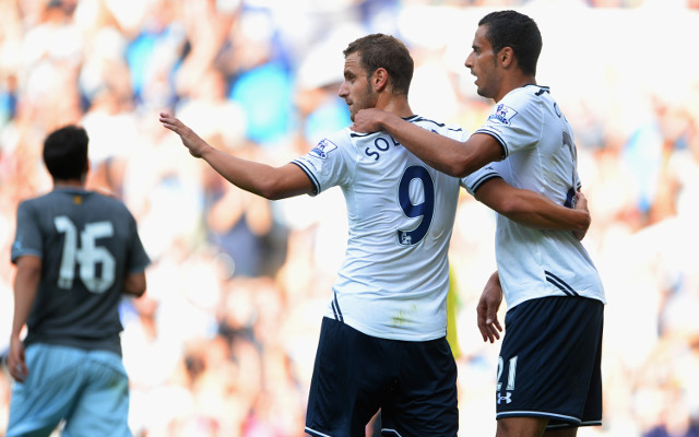 Roberto Soldado Nacer Chadli Tottenham