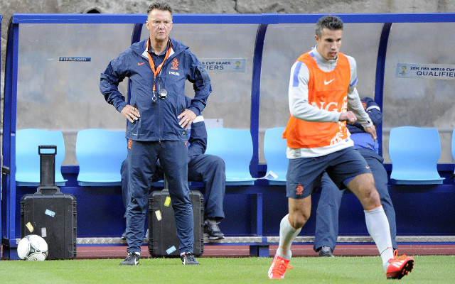 Robin van Persie Louis van Gaal Holland