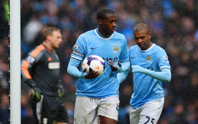 Yaya Toure Fernandinho Manchester City