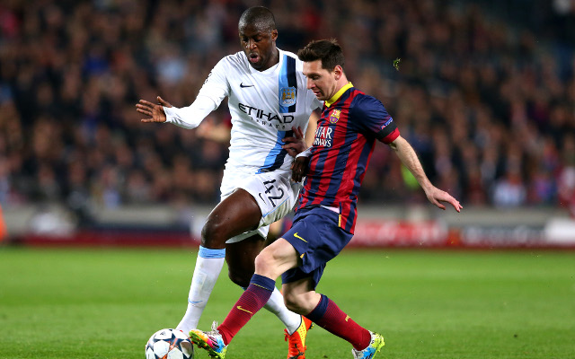 Yaya Toure Manchester City Lionel Messi Barcelona