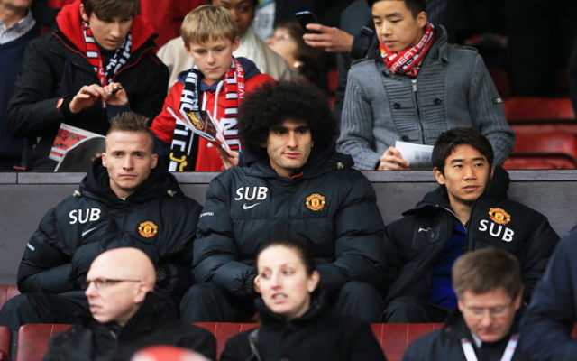 Alexander Buttner Marouane Fellaini Shinji Kagawa Man United