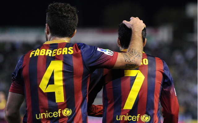 Cesc Fabregas Pedro Barcelona