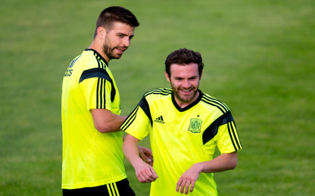 Juan Mata Gerard Pique Spain