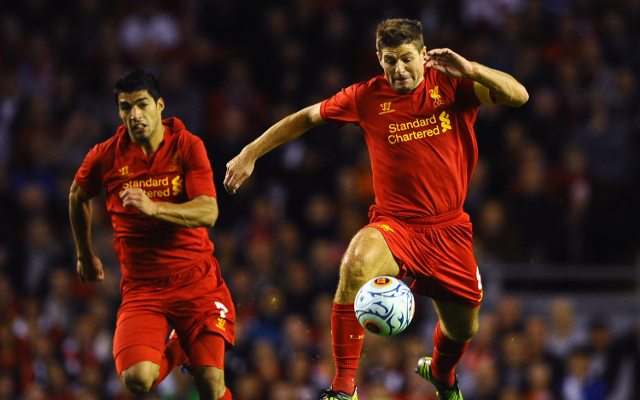 Liverpool Luis Suarez Steven Gerrard