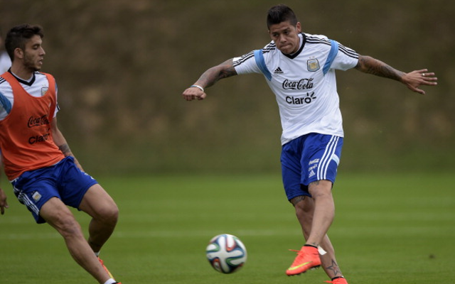 Marcos Rojo Argentina training