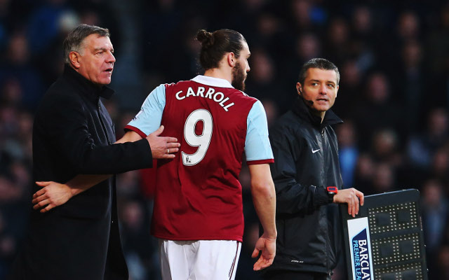 Sam Allardyce Andy Carroll West Ham