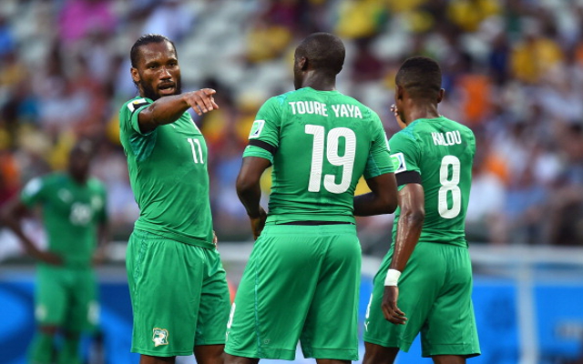Yaya Toure Didier Drogba Ivory Coast
