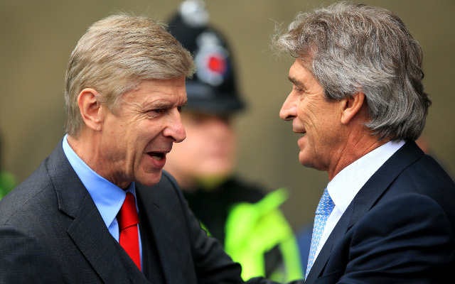 Arsene Wenger Arsenal Manuel Pellegrini Manchester City