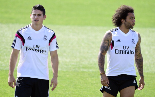 James Rodriguez Marcelo Real Madrid