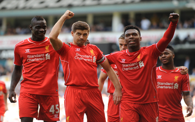 Mario Balotelli Steven Gerrard Daniel Sturridge Liverpool
