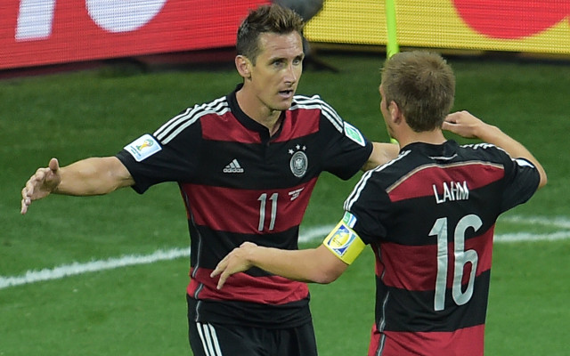 Miroslav Klose Philipp Lahm Germany
