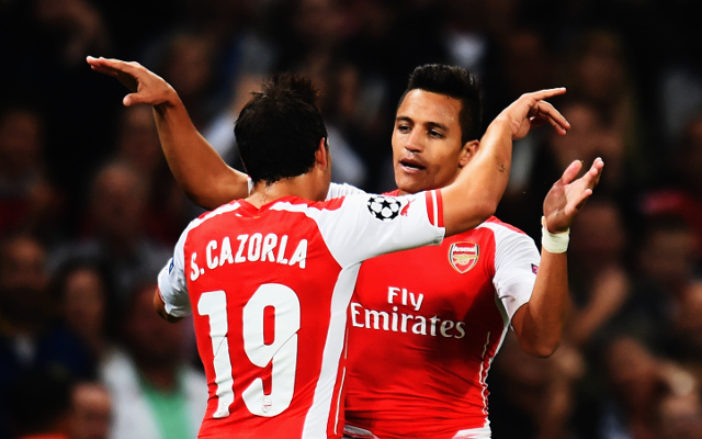 Santi Cazorla Alexis Sanchez Arsenal