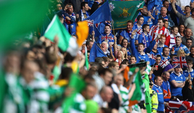 Celtic Rangers fans