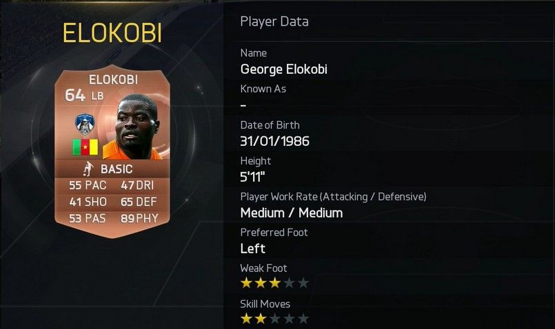 George Elokobi FIFA 15
