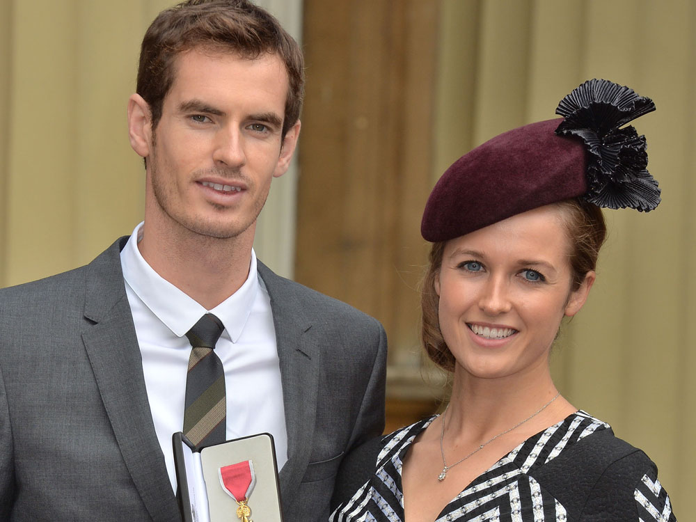 Kim Sears, Andy Murray's girlfriend, at the Palace