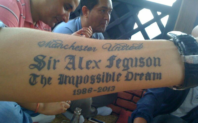Man United tattoo mistake