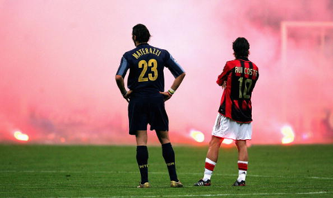 Milan derby Materazzi Rui Costa