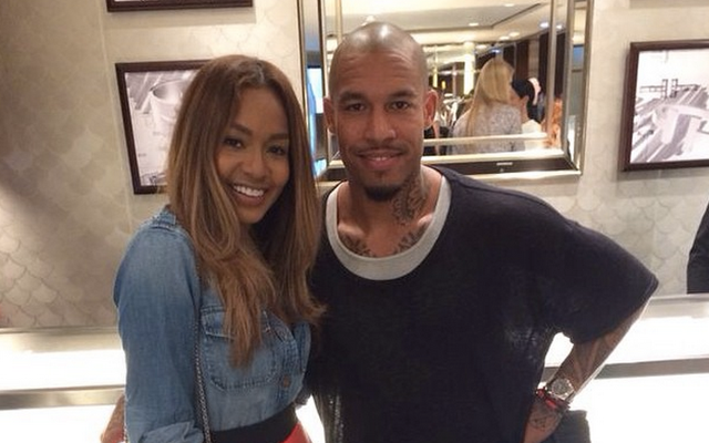 Nigel de Jong and wife Winonah