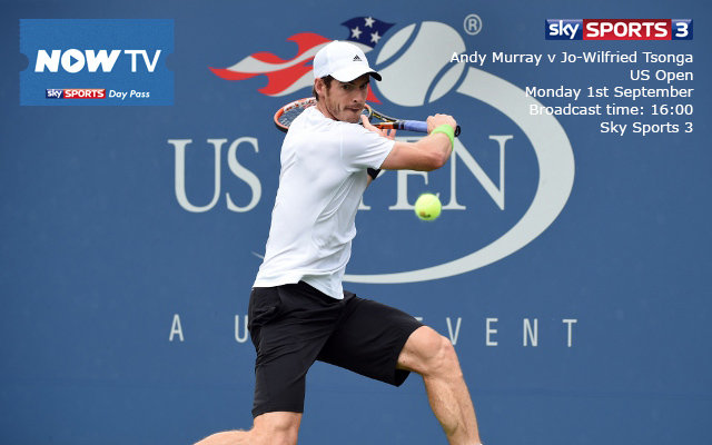 NowTV Andy Murray v Jo-Wilfried Tsonga US Open Tennis 2014