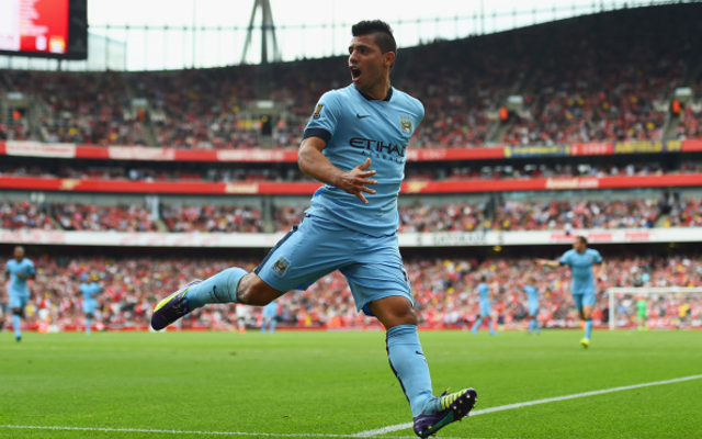 Sergio Aguero Manchester City Arsenal
