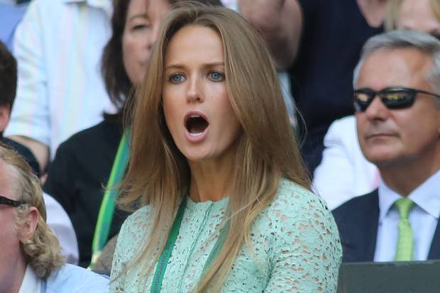 Kim Sears, Andy Murray's girlfriend, at Wimbledon