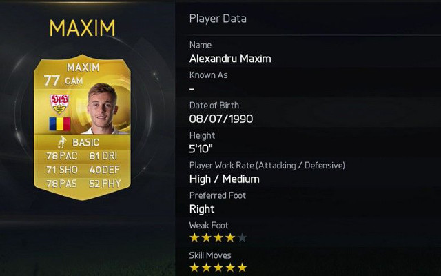 Alexandru Maxim Fifa 15