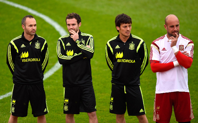 Andres Iniesta Juan Mata David Silva Pepe Reina Spain