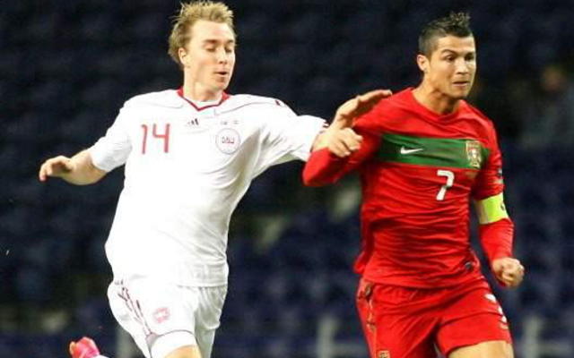 Christian Eriksen Cristiano Ronaldo Denmark Portugal