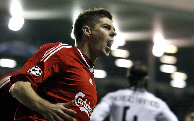 Steven Gerrard Liverpool Real Madrid 2009