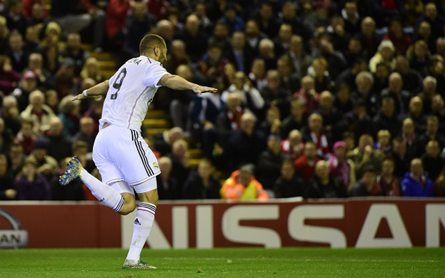 Karim Benzema Real Madrid v Liverpool