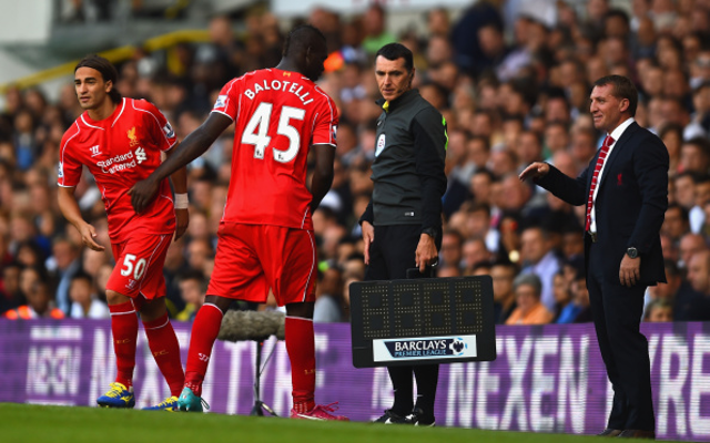 Mario Balotelli Brendan Rodgers Liverpool