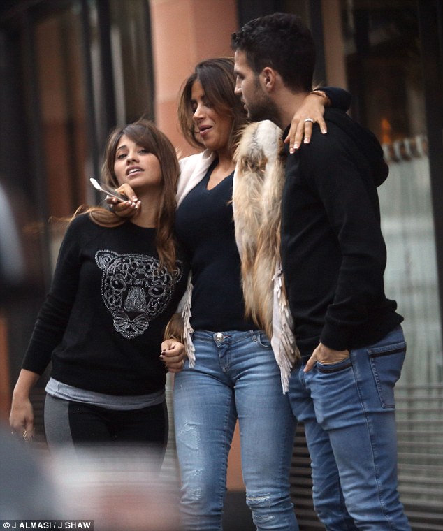 Antonella Roccuzzo, Daniella Semaan & Cesc Fabregas