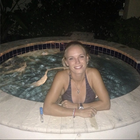 Caroline Wozniacki Hot Tub