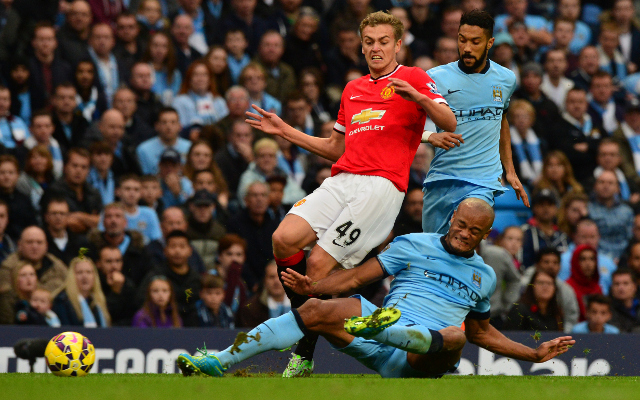James Wilson Manchester United Gael Clichy Vincent Kompany Manchester City