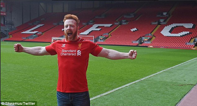 Sheamus, WWE star and Liverpool fan
