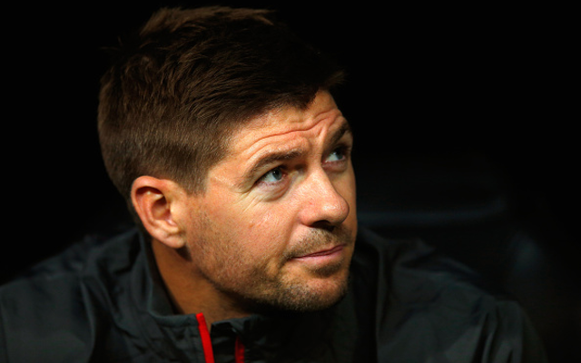 Steven Gerrard Liverpool bench