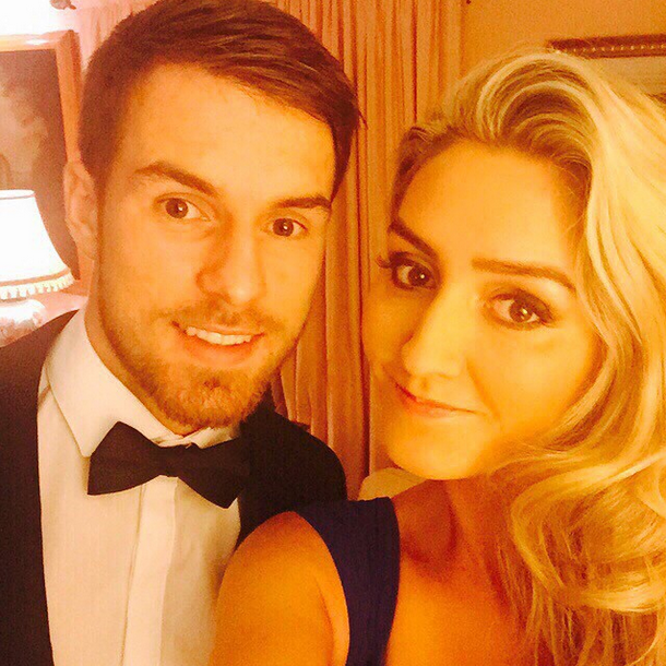 Aaron Ramsey and wife Colleen